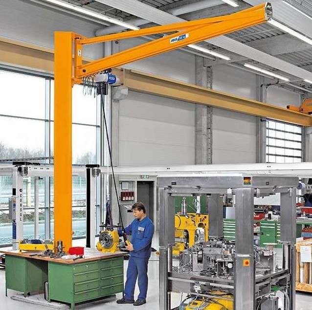 Anwendungsbeispiel Säulenschwenkkran